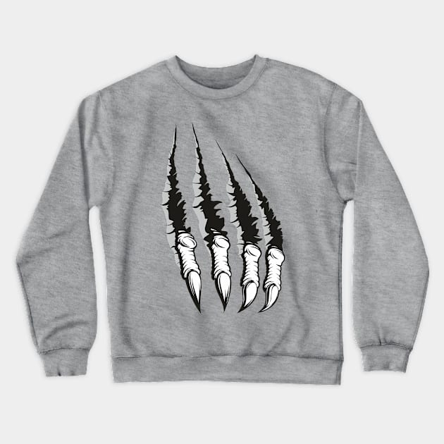 3D Scratch Marks Crewneck Sweatshirt by NewWorldIsHere